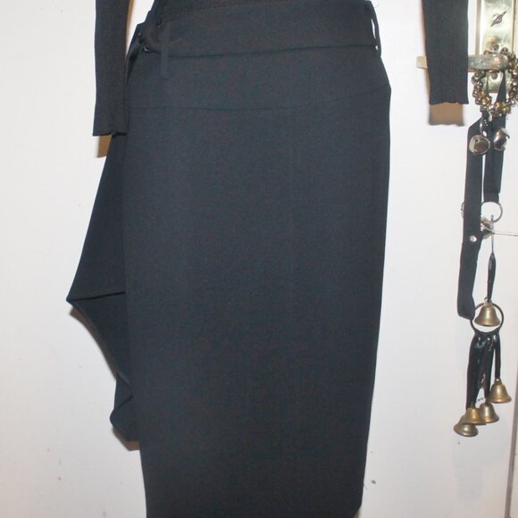 2 Pieces $1295 MAXMARA 3/4 Sleeve Light Weight Sweater & Wrap Skirt Set M 8 - Picture 6 of 11